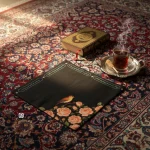 دستمال اشک با شعر «بر خاکِ با شکسته پری گریه میکنم»