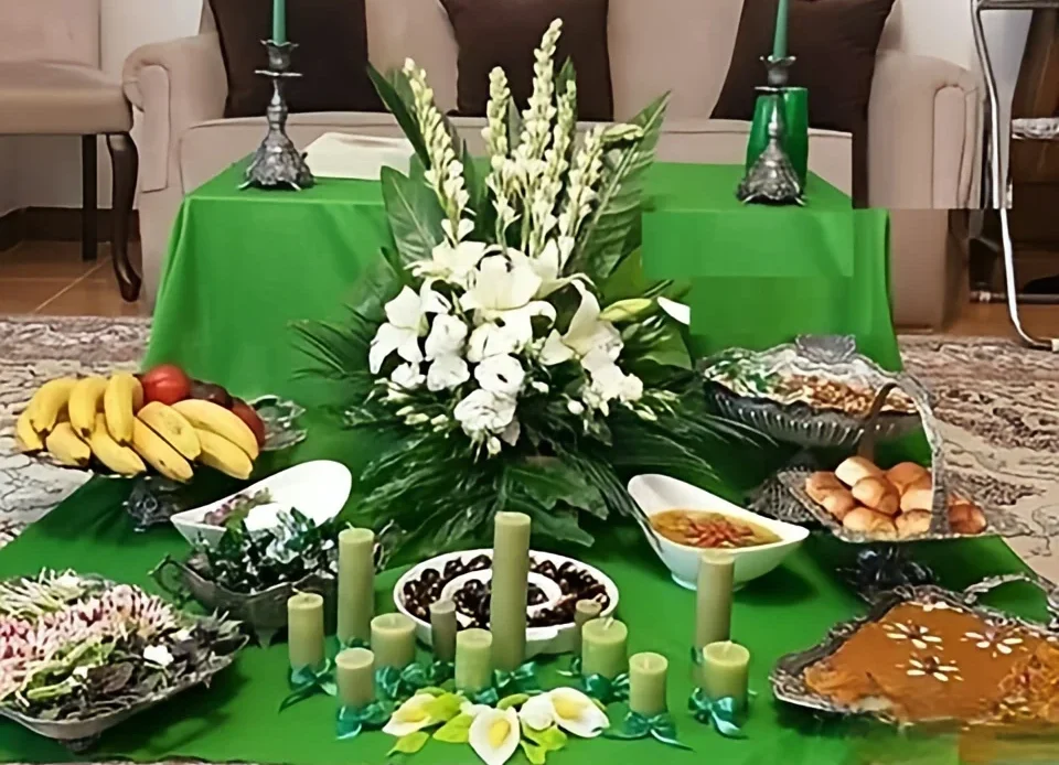 تزیین سفره حضرت فاطمه زهرا