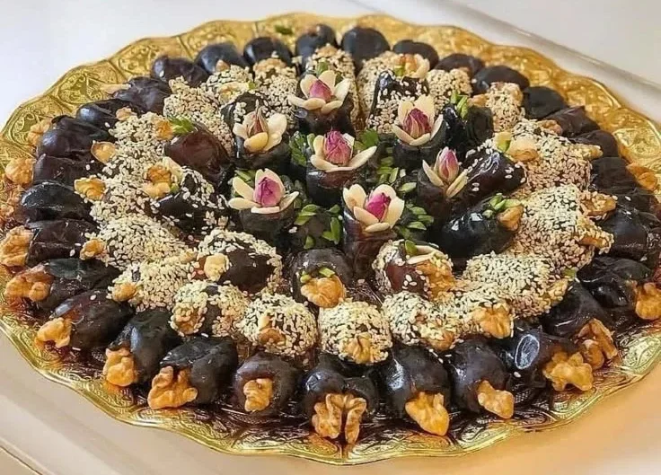 10 ایده ساده برای تزیین سفره افطار خلاقانه 5 تزیین خرما برای سفره افطار