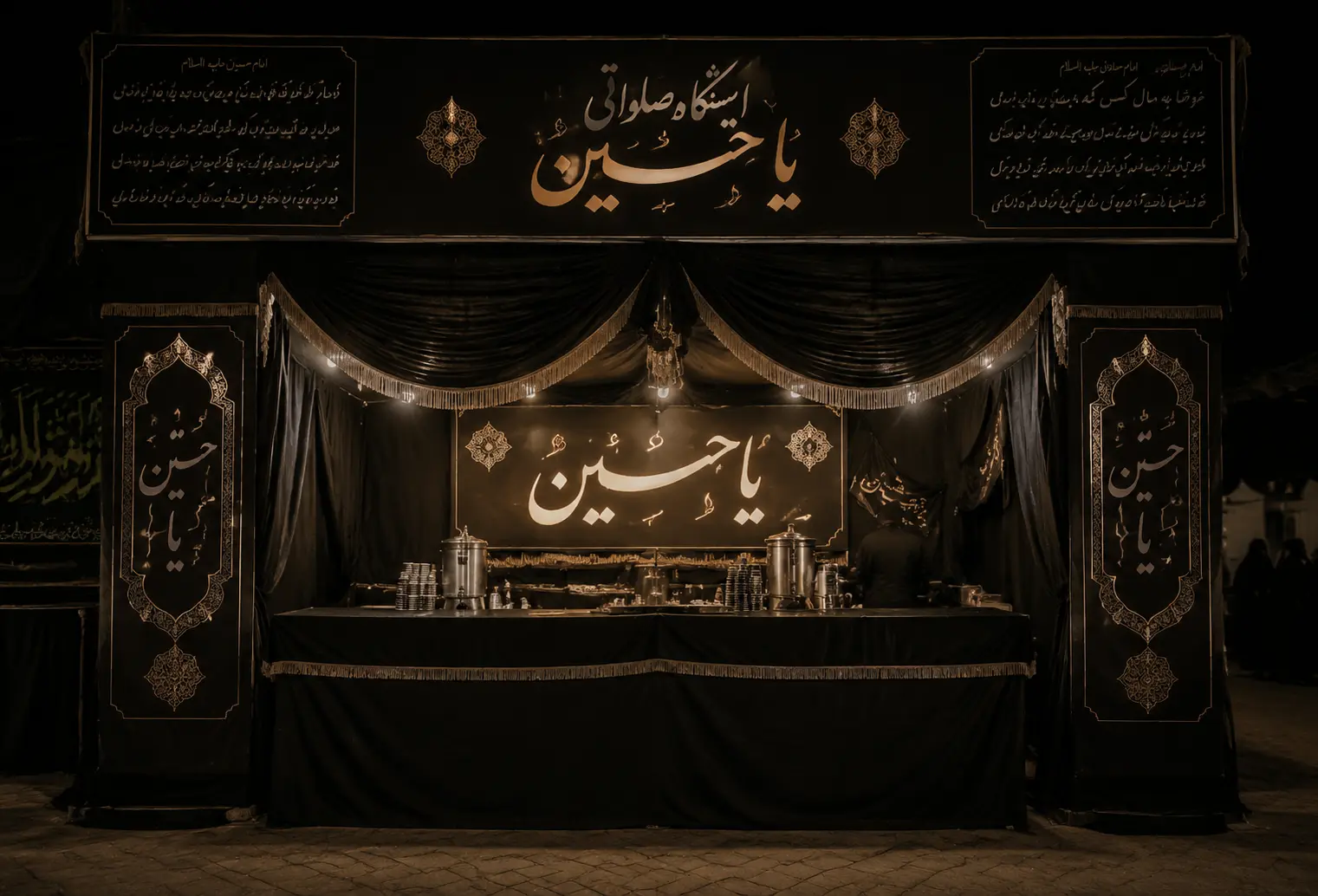 طرح دکور ایستگاه صلواتی محرم