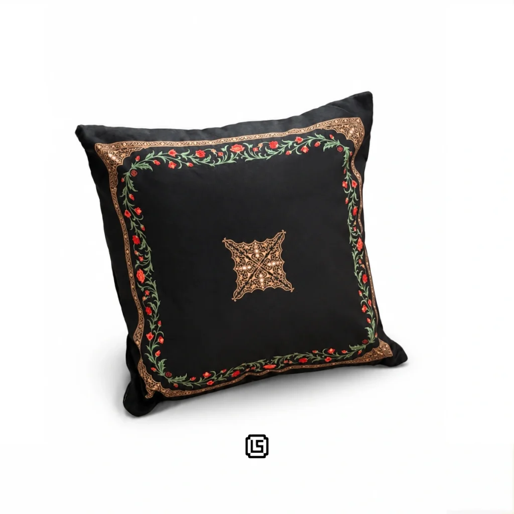 کوسن مخمل محرمی یاس سیاه