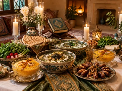 تزیین سفره حضرت ابوالفضل