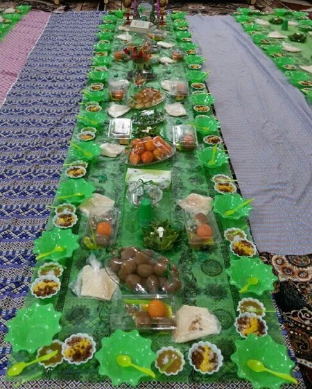 سفره های نذری 2 وسایل سفره نذری